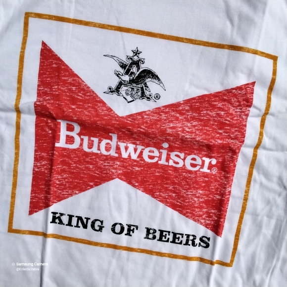 BUDWEISER white t shirt,  size medium - Picture 2 of 10